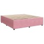 vidaXL Boxspringbett mit Matratze Rosa 180x200 cm Samt vidaXL Boxspringbett mit Matratze Rosa 180x200 cm Samt