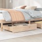 vidaXL Bettschubladen mit Rollen 2 Stk. 80x55x16 cm Massivholz Kiefer vidaXL Bettschubladen mit Rollen 2 Stk. 80x55x16 cm Massivholz Kiefer