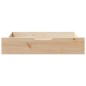 vidaXL Bettschubladen mit Rollen 2 Stk. 80x55x16 cm Massivholz Kiefer vidaXL Bettschubladen mit Rollen 2 Stk. 80x55x16 cm Massivholz Kiefer