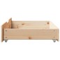 vidaXL Bettschubladen mit Rollen 2 Stk. 80x55x16 cm Massivholz Kiefer vidaXL Bettschubladen mit Rollen 2 Stk. 80x55x16 cm Massivholz Kiefer