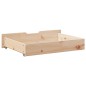 vidaXL Bettschubladen mit Rollen 2 Stk. 80x55x16 cm Massivholz Kiefer vidaXL Bettschubladen mit Rollen 2 Stk. 80x55x16 cm Massivholz Kiefer