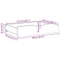 vidaXL Bettschubladen mit Rollen 2 Stk. 80x55x16 cm Massivholz Kiefer vidaXL Bettschubladen mit Rollen 2 Stk. 80x55x16 cm Massivholz Kiefer