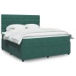 vidaXL Boxspringbett mit Matratze Dunkelgrün 180x200 cm Samt vidaXL Boxspringbett mit Matratze Dunkelgrün 180x200 cm Samt