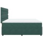 vidaXL Boxspringbett mit Matratze Dunkelgrün 180x200 cm Samt vidaXL Boxspringbett mit Matratze Dunkelgrün 180x200 cm Samt