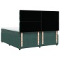 vidaXL Boxspringbett mit Matratze Dunkelgrün 180x200 cm Samt vidaXL Boxspringbett mit Matratze Dunkelgrün 180x200 cm Samt