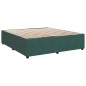 vidaXL Boxspringbett mit Matratze Dunkelgrün 180x200 cm Samt vidaXL Boxspringbett mit Matratze Dunkelgrün 180x200 cm Samt