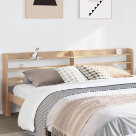vidaXL Kopfteil mit Ablagen 180 cm Massivholz Kiefer