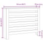 vidaXL Heizkörperverkleidung Braun Eiche 104x20x82 cm Holzwerkstoff vidaXL Heizkörperverkleidung Braun Eiche 104x20x82 cm Holzwerkstoff