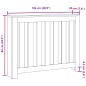 vidaXL Heizkörperverkleidung Räuchereiche 104x20x82 cm Holzwerkstoff vidaXL Heizkörperverkleidung Räuchereiche 104x20x82 cm Holzwerkstoff