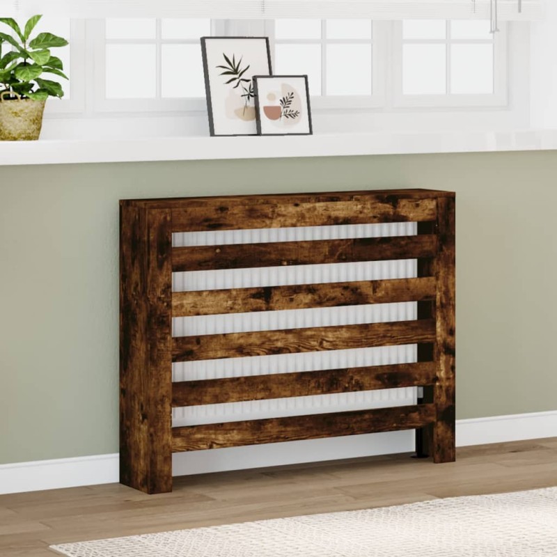 vidaXL Heizkörperverkleidung Räuchereiche 104x20x82 cm Holzwerkstoff vidaXL Heizkörperverkleidung Räuchereiche 104x20x82 cm Holzwerkstoff