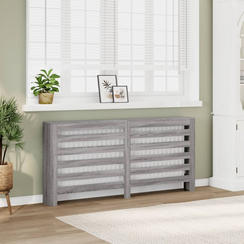 vidaXL Heizkörperverkleidung Grau Sonoma 175x20x82 cm Holzwerkstoff vidaXL Heizkörperverkleidung Grau Sonoma 175x20x82 cm Holzwerkstoff