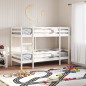 vidaXL Etagenbett Weiß 90x200 cm Massivholz Kiefer vidaXL Etagenbett Weiß 90x200 cm Massivholz Kiefer