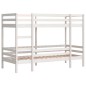 vidaXL Etagenbett Weiß 90x200 cm Massivholz Kiefer vidaXL Etagenbett Weiß 90x200 cm Massivholz Kiefer