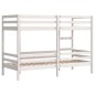 vidaXL Etagenbett Weiß 90x200 cm Massivholz Kiefer vidaXL Etagenbett Weiß 90x200 cm Massivholz Kiefer