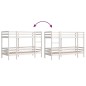 vidaXL Etagenbett Weiß 90x200 cm Massivholz Kiefer vidaXL Etagenbett Weiß 90x200 cm Massivholz Kiefer
