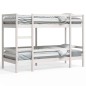 vidaXL Etagenbett Weiß 75x190 cm Massivholz Kiefer vidaXL Etagenbett Weiß 75x190 cm Massivholz Kiefer