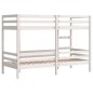 vidaXL Etagenbett Weiß 75x190 cm Massivholz Kiefer vidaXL Etagenbett Weiß 75x190 cm Massivholz Kiefer