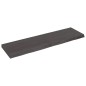 vidaXL Tischplatte Dunkelbraun 140x40x(2-6)cm Massivholz Eiche vidaXL Tischplatte Dunkelbraun 140x40x(2-6)cm Massivholz Eiche