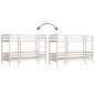 vidaXL Etagenbett Weiß 75x190 cm Massivholz Kiefer vidaXL Etagenbett Weiß 75x190 cm Massivholz Kiefer
