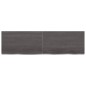 vidaXL Tischplatte Dunkelbraun 140x40x(2-6)cm Massivholz Eiche vidaXL Tischplatte Dunkelbraun 140x40x(2-6)cm Massivholz Eiche