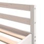 vidaXL Hochbett mit Schreibtisch & Leiter Weiß 180x200 cm Kiefernholz vidaXL Hochbett mit Schreibtisch & Leiter Weiß 180x200 cm Kiefernholz
