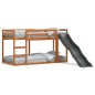 vidaXL Etagenbett mit Rutsche & Leiter Wachsbraun 90x200cm Kiefernholz vidaXL Etagenbett mit Rutsche & Leiter Wachsbraun 90x200cm Kiefernholz
