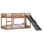 vidaXL Etagenbett mit Rutsche & Leiter Wachsbraun 90x200cm Kiefernholz vidaXL Etagenbett mit Rutsche & Leiter Wachsbraun 90x200cm Kiefernholz