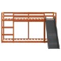 vidaXL Etagenbett mit Rutsche & Leiter Wachsbraun 90x200cm Kiefernholz vidaXL Etagenbett mit Rutsche & Leiter Wachsbraun 90x200cm Kiefernholz