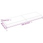 vidaXL Tischplatte Dunkelbraun 140x40x(2-6)cm Massivholz Eiche vidaXL Tischplatte Dunkelbraun 140x40x(2-6)cm Massivholz Eiche