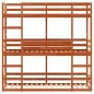 vidaXL Dreifach-Etagenbett Wachsbraun 90x190 cm Massivholz Kiefer vidaXL Dreifach-Etagenbett Wachsbraun 90x190 cm Massivholz Kiefer