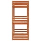 vidaXL Dreifach-Etagenbett Wachsbraun 90x190 cm Massivholz Kiefer vidaXL Dreifach-Etagenbett Wachsbraun 90x190 cm Massivholz Kiefer