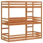 vidaXL Dreifach-Etagenbett Wachsbraun 90x190 cm Massivholz Kiefer vidaXL Dreifach-Etagenbett Wachsbraun 90x190 cm Massivholz Kiefer