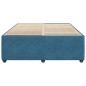 vidaXL Bettgestell Blau 160x200 cm Samt vidaXL Bettgestell Blau 160x200 cm Samt