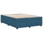 vidaXL Bettgestell Blau 160x200 cm Samt vidaXL Bettgestell Blau 160x200 cm Samt