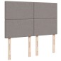 vidaXL Boxspringbett mit Matratze Taupe 140x190 cm Stoff vidaXL Boxspringbett mit Matratze Taupe 140x190 cm Stoff