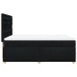 vidaXL Boxspringbett mit Matratze Schwarz 140x190 cm Stoff vidaXL Boxspringbett mit Matratze Schwarz 140x190 cm Stoff