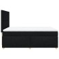 vidaXL Boxspringbett mit Matratze Schwarz 140x190 cm Stoff vidaXL Boxspringbett mit Matratze Schwarz 140x190 cm Stoff