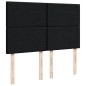 vidaXL Boxspringbett mit Matratze Schwarz 140x190 cm Stoff vidaXL Boxspringbett mit Matratze Schwarz 140x190 cm Stoff