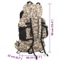vidaXL Wanderrucksack Kamelbraun Tarnfarben 100 L Oxford-Gewebe vidaXL Wanderrucksack Kamelbraun Tarnfarben 100 L Oxford-Gewebe