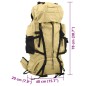 vidaXL Wanderrucksack Khaki 80 L Oxford-Gewebe vidaXL Wanderrucksack Khaki 80 L Oxford-Gewebe