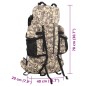 vidaXL Wanderrucksack Kamelbraun Tarnfarben 80 L Oxford-Gewebe vidaXL Wanderrucksack Kamelbraun Tarnfarben 80 L Oxford-Gewebe