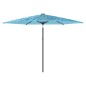 vidaXL Sonnenschirm mit Stahlmast Blau 288x288x225 cm vidaXL Sonnenschirm mit Stahlmast Blau 288x288x225 cm