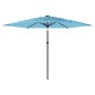 vidaXL Sonnenschirm mit Stahlmast Blau 288x288x225 cm vidaXL Sonnenschirm mit Stahlmast Blau 288x288x225 cm
