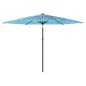 vidaXL Sonnenschirm mit Stahlmast Blau 288x288x225 cm vidaXL Sonnenschirm mit Stahlmast Blau 288x288x225 cm