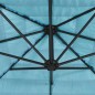 vidaXL Sonnenschirm mit Stahlmast Blau 288x288x225 cm vidaXL Sonnenschirm mit Stahlmast Blau 288x288x225 cm