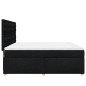 vidaXL Boxspringbett mit Matratze Schwarz 180x200 cm Stoff vidaXL Boxspringbett mit Matratze Schwarz 180x200 cm Stoff