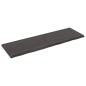 Tischplatte Dunkelgrau 160x50x4 cm Massivholz Eiche Behandelt Tischplatte Dunkelgrau 160x50x4 cm Massivholz Eiche Behandelt