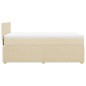 vidaXL Boxspringbett mit Matratze Creme 90x190 cm Stoff vidaXL Boxspringbett mit Matratze Creme 90x190 cm Stoff