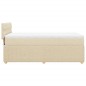 vidaXL Boxspringbett mit Matratze Creme 90x190 cm Stoff vidaXL Boxspringbett mit Matratze Creme 90x190 cm Stoff