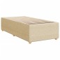 vidaXL Boxspringbett mit Matratze Creme 90x190 cm Stoff vidaXL Boxspringbett mit Matratze Creme 90x190 cm Stoff